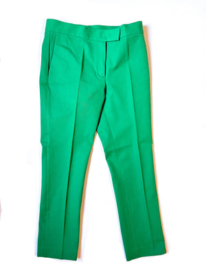 Joseph Eliston Gabardine Stretch Trousers Apple Green UK 6