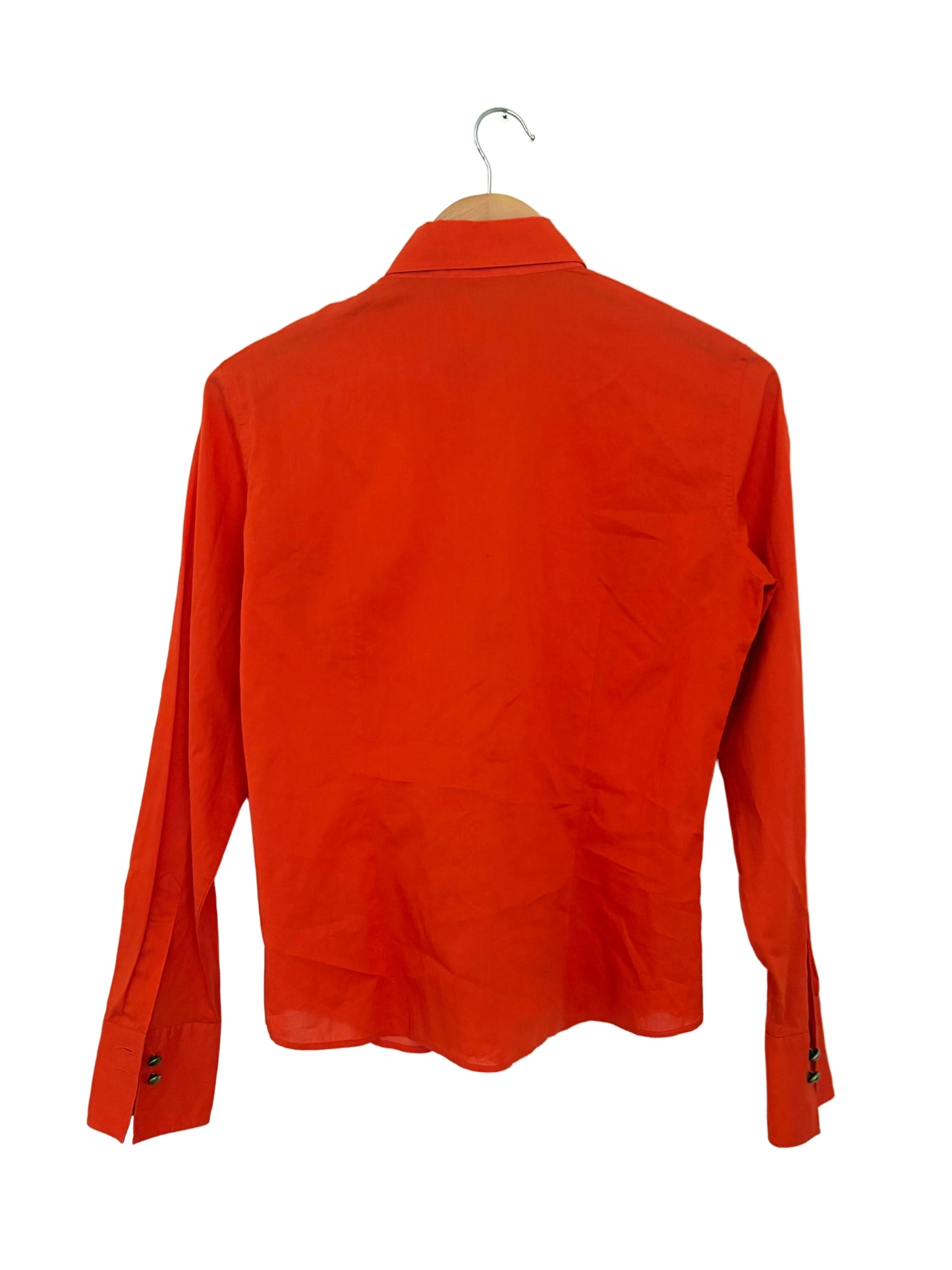 Burberry Cotton Orange Shirt UK 8