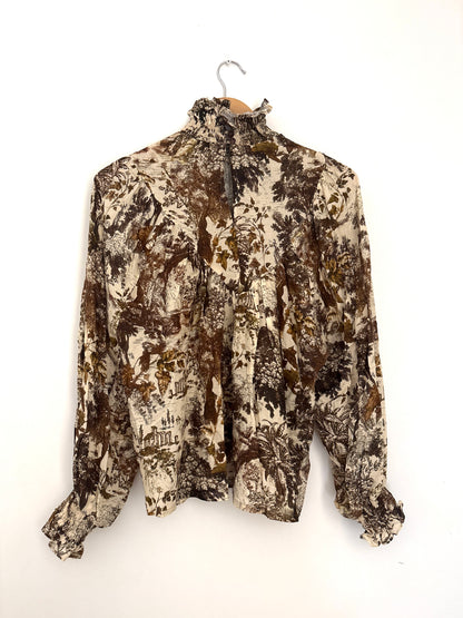 Lavi Couture Print Blouse XS