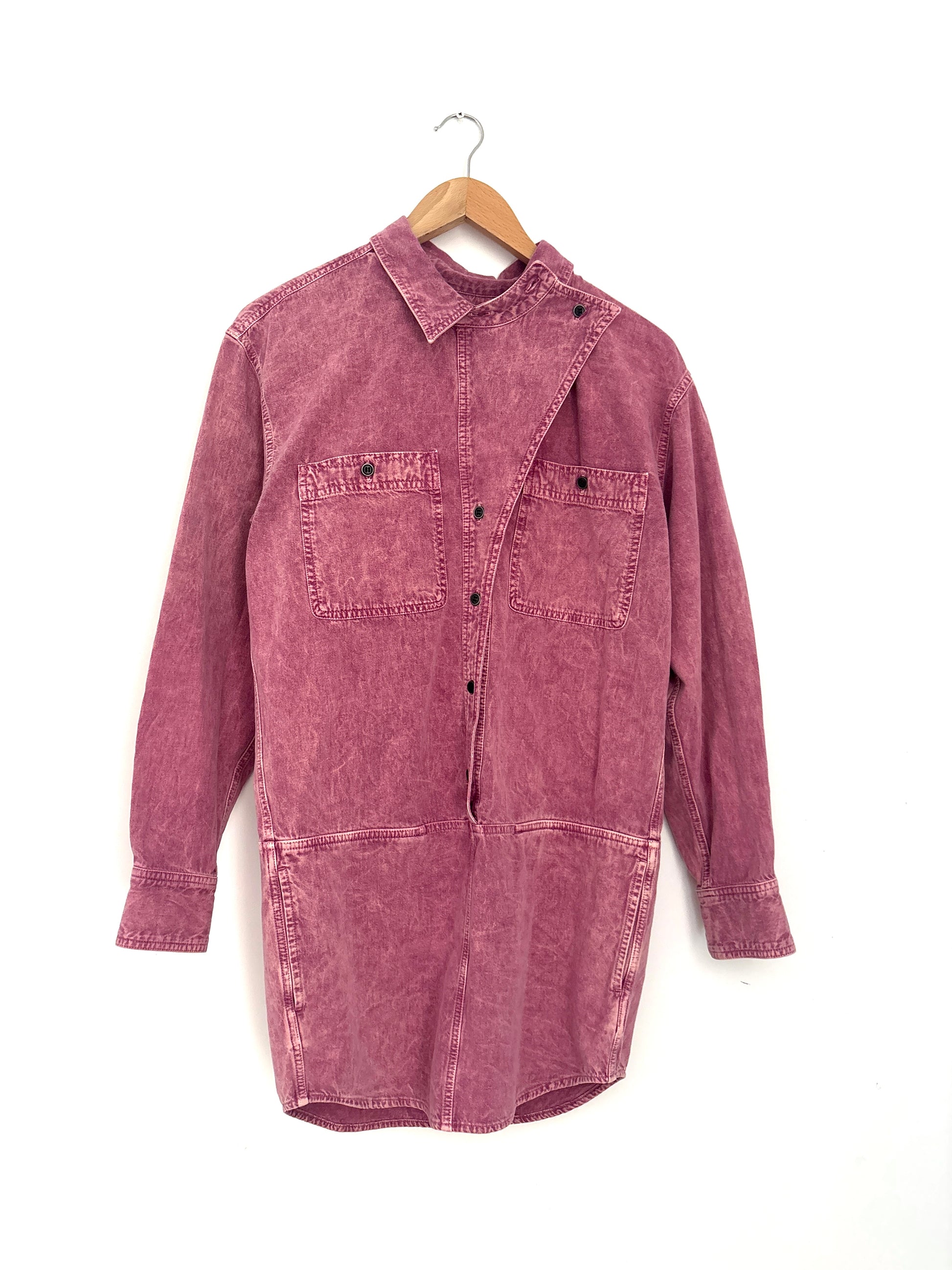 MARANT ÉTOILE
Ilaya paneled denim mini dress