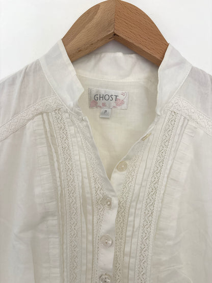 Ghost Cotton Lace White Dress XS