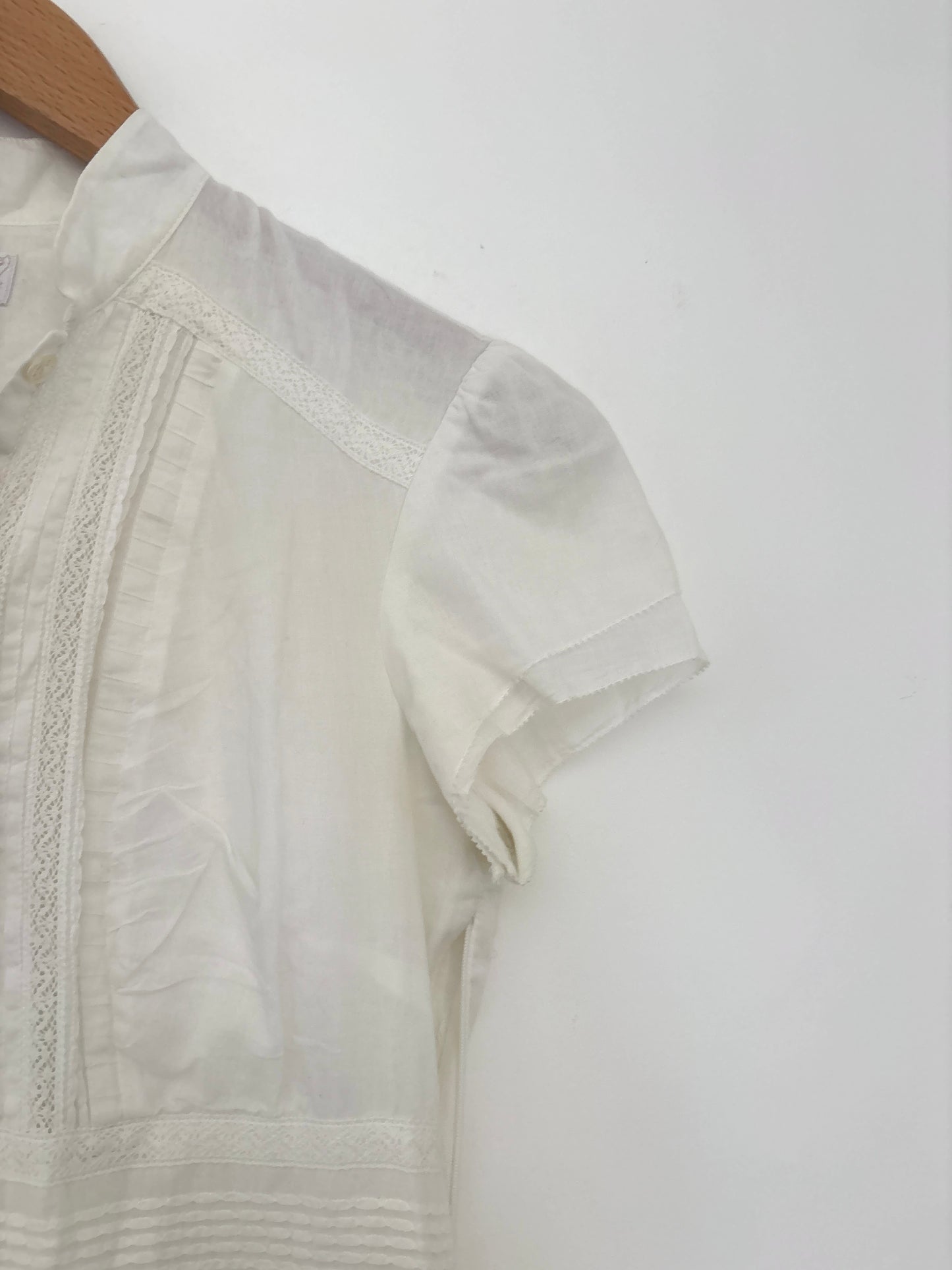 Ghost Cotton Lace White Dress XS