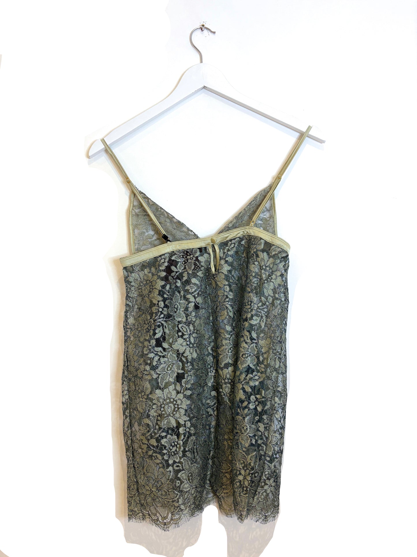 Coco de Mer Blue Lace Nightie & Underwear Set S