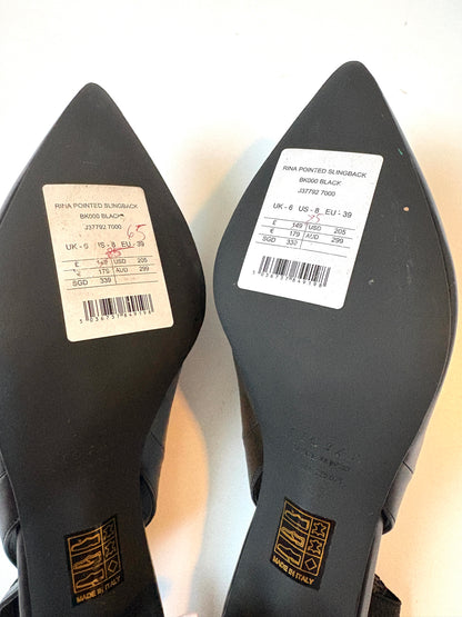 New With Box Jigsaw Rina Pointed Slingbacks Uk 6