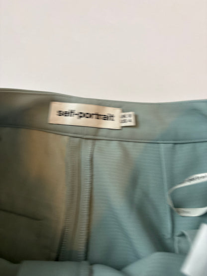 Self-Portrait Blue Tailored Trousers UK 8