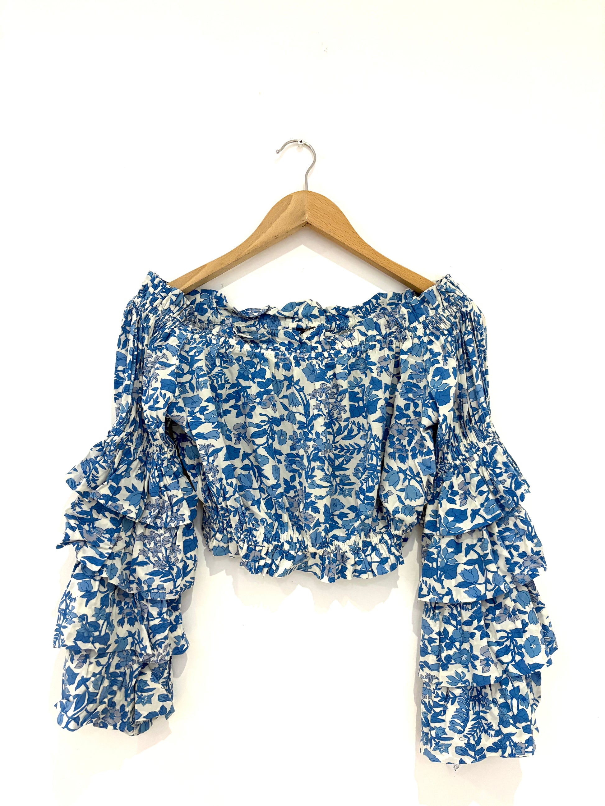 Ralph Lauren off-the-shoulder ruffle top