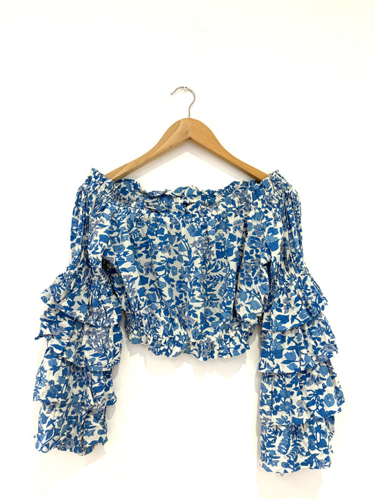 Ralph Lauren off-the-shoulder ruffle top