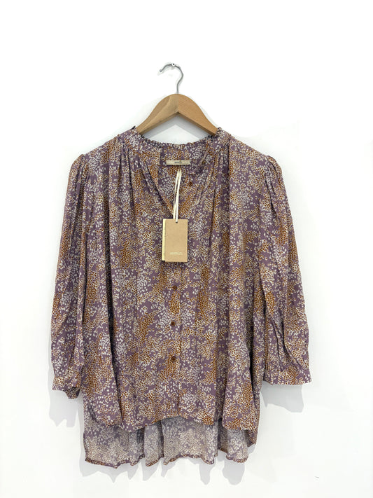 Sessun Llya Orchid Print Top