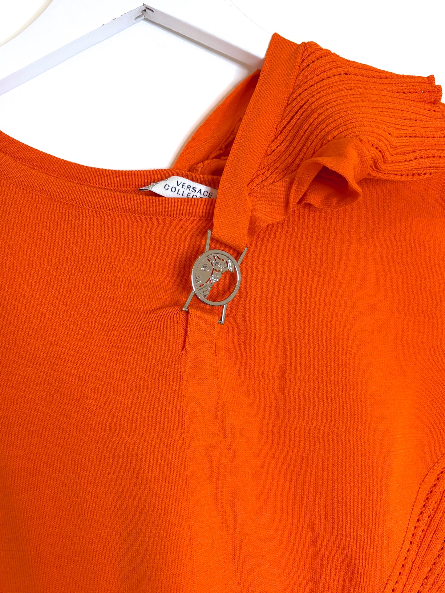 Versace Collection Orange Top UK 6