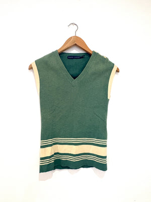Ralph Lauren Green Knit Vest S