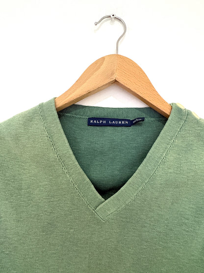 Ralph Lauren Green Knit Vest S