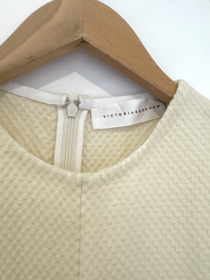Victoria Beckham Cream Textured Vest S