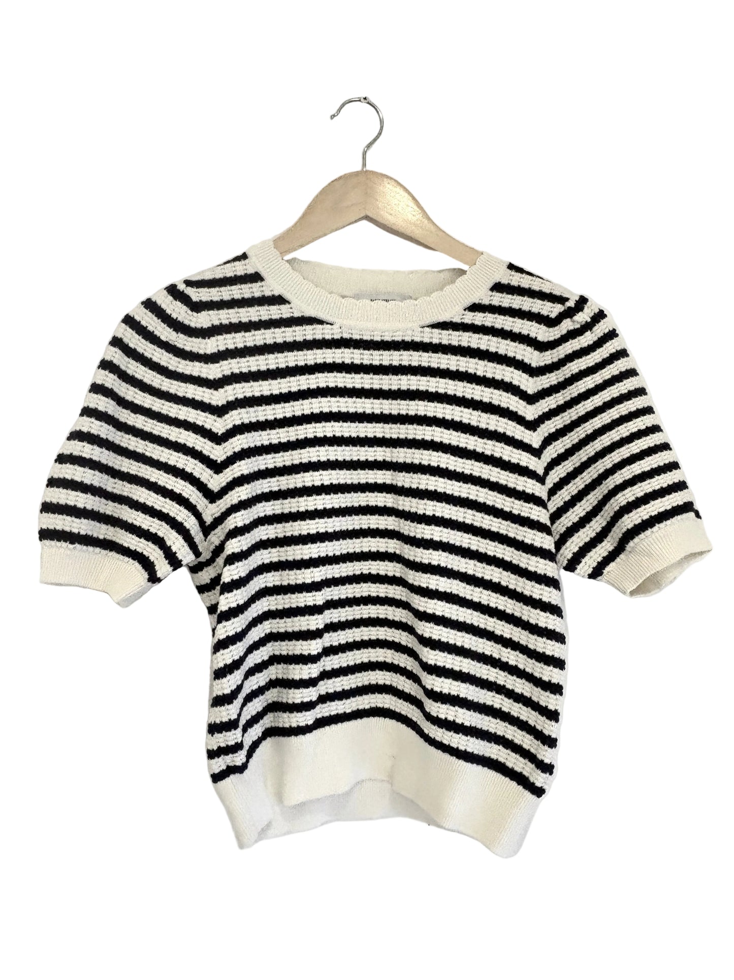 & Other Stories Scalloped Knit Top