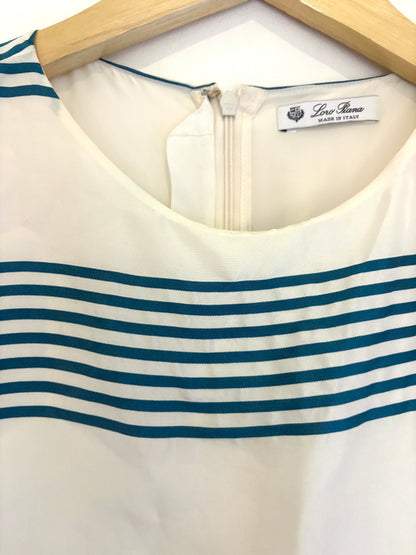 Loro Piana Silk Striped Dress UK 8