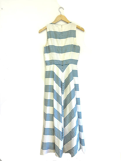 Loro Piana Silk Striped Dress UK 8