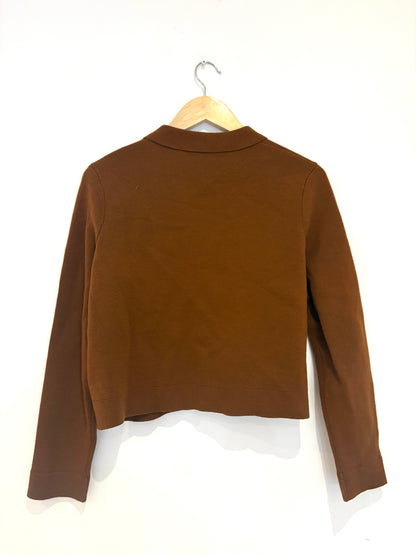 Sézane Betty Brown Cardigan S