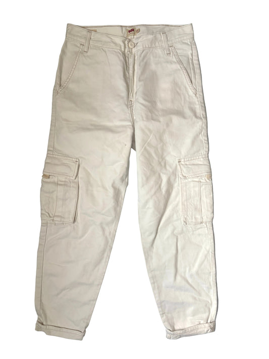 Levi White Cargo Pants