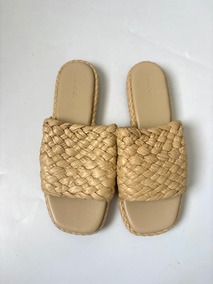 Vince Woven Leather Slides UK 6.5