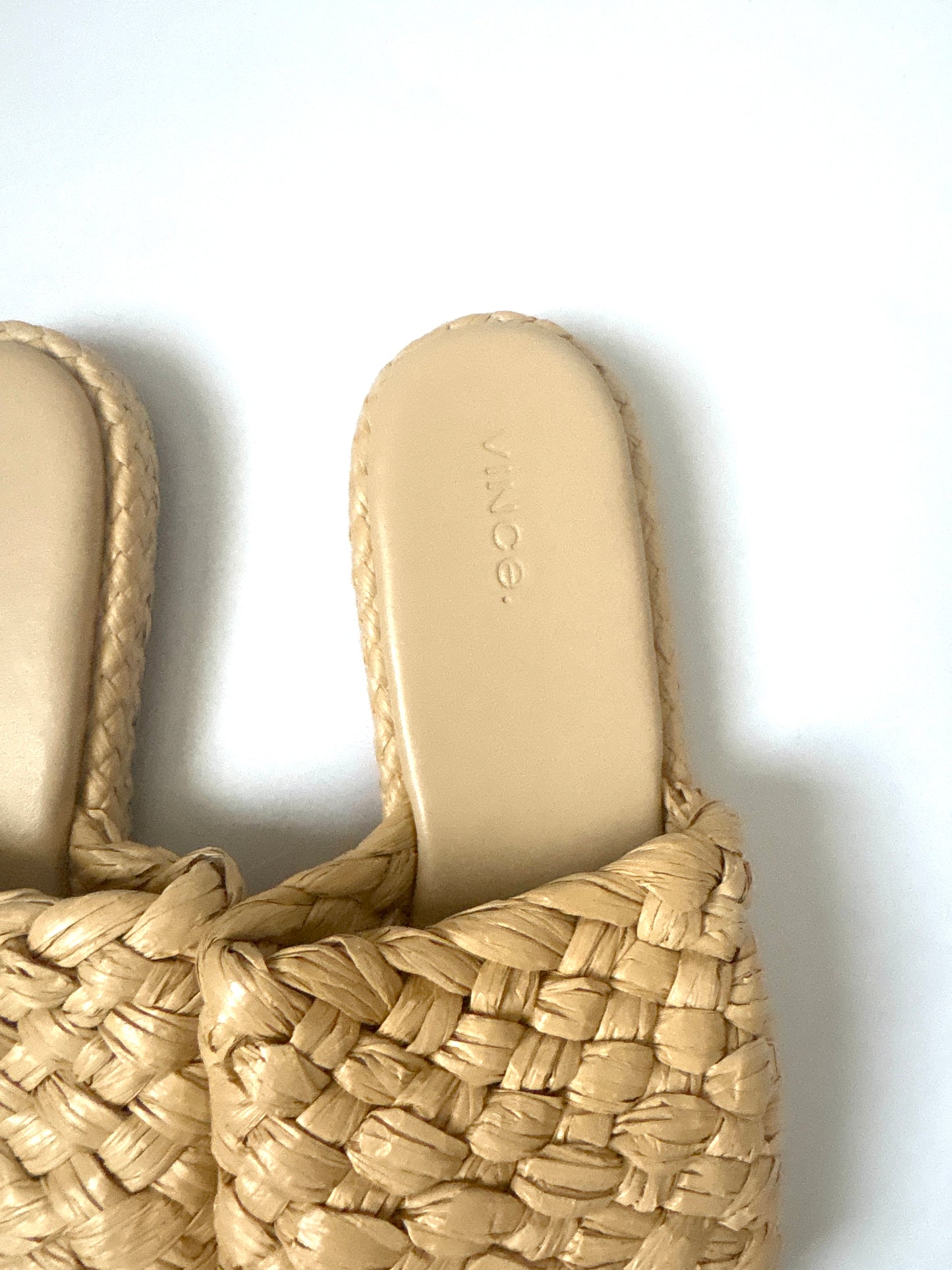 Vince Woven Leather Slides UK 6.5
