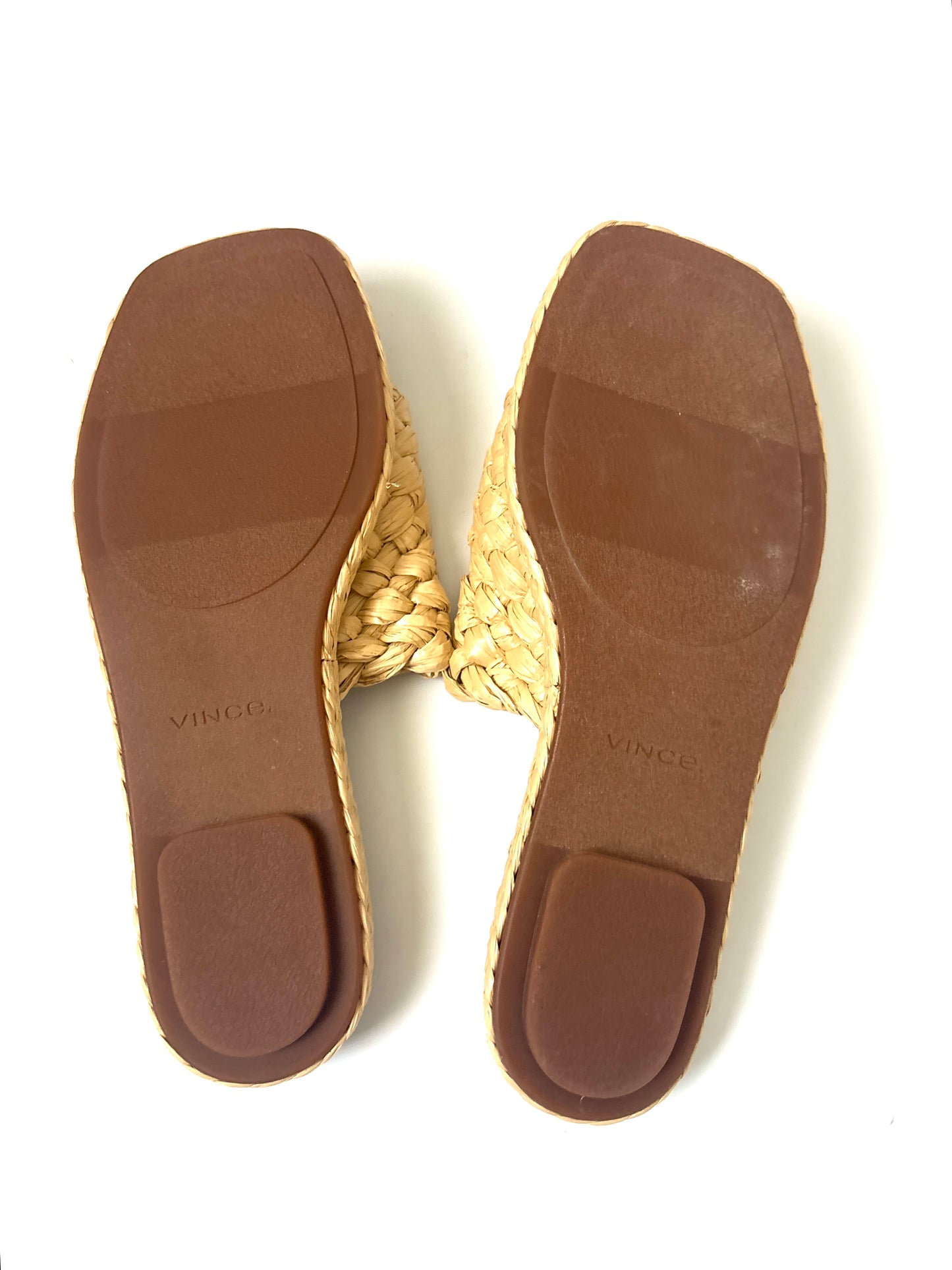 Vince Woven Leather Slides UK 6.5