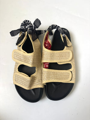 Arizona Love Apache Rafia Bandana Sandals UK 7