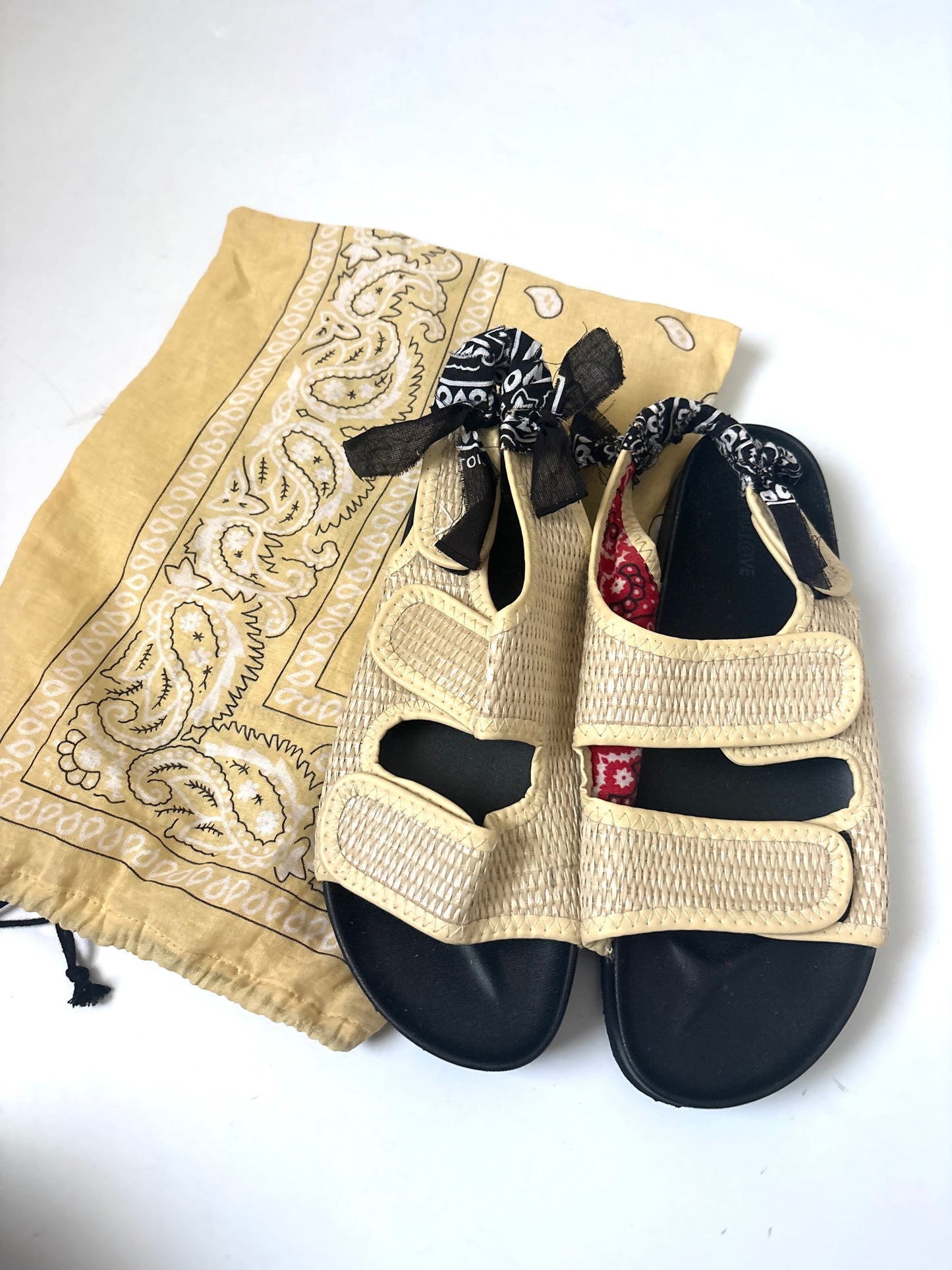 Arizona Love Apache Rafia Bandana Sandals UK 7