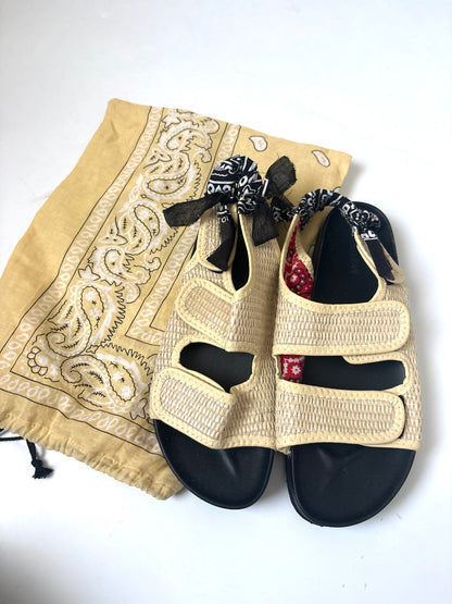 Arizona Love Apache Rafia Bandana Sandals UK 7