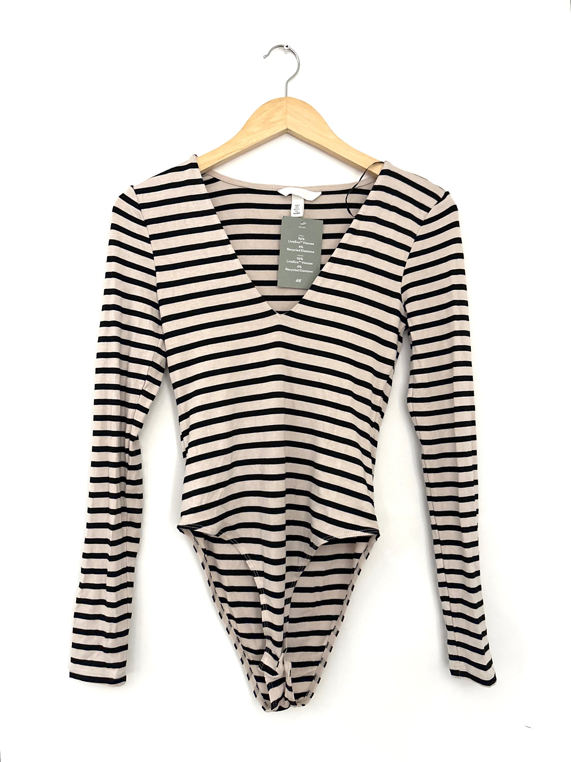 H&m Striped bodice