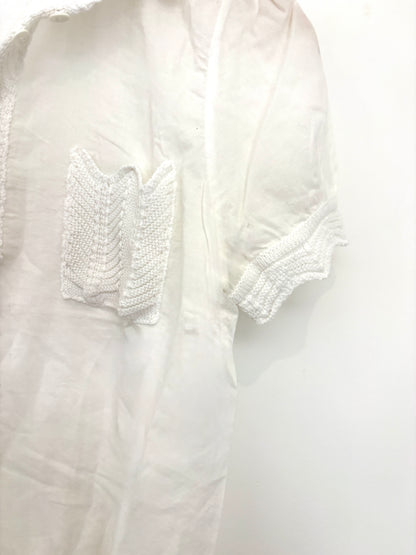 Emporio Armani White Frill Blouse UK 10