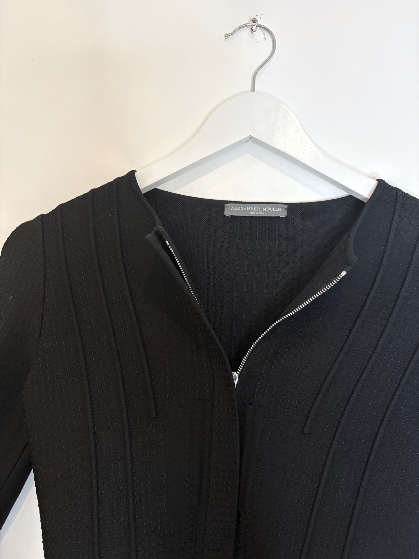 Alexander Mcqueen Black Zipped Top XS