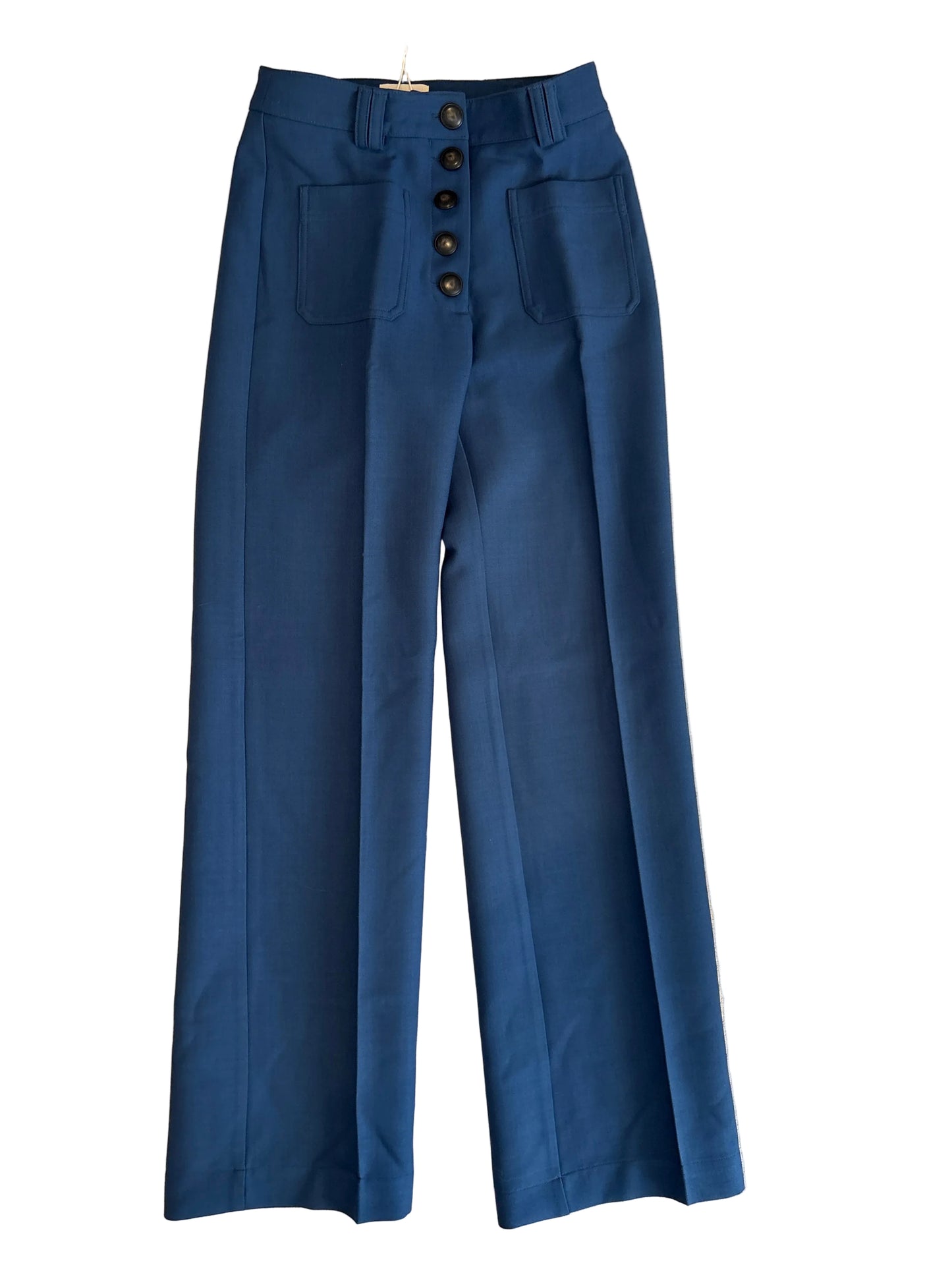 Sezane Blue Pantalon Chuck