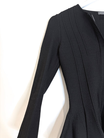 Alexander Mcqueen Black Zipped Top XS