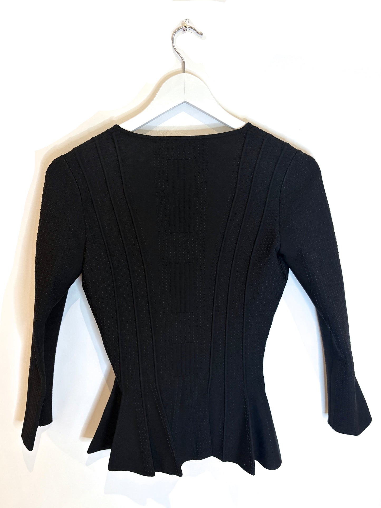 Alexander Mcqueen Black Zipped Top XS