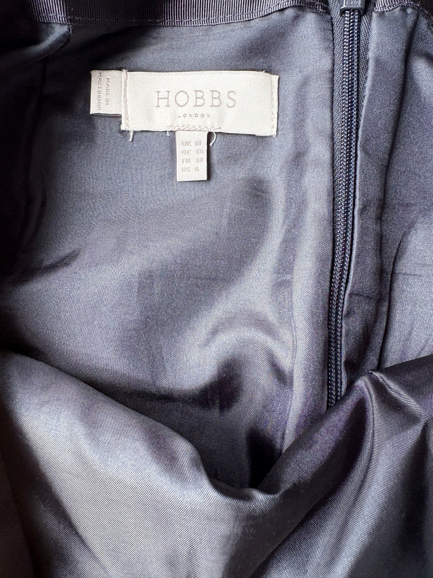 Hobbs Yellow Check Skirt  UK 10