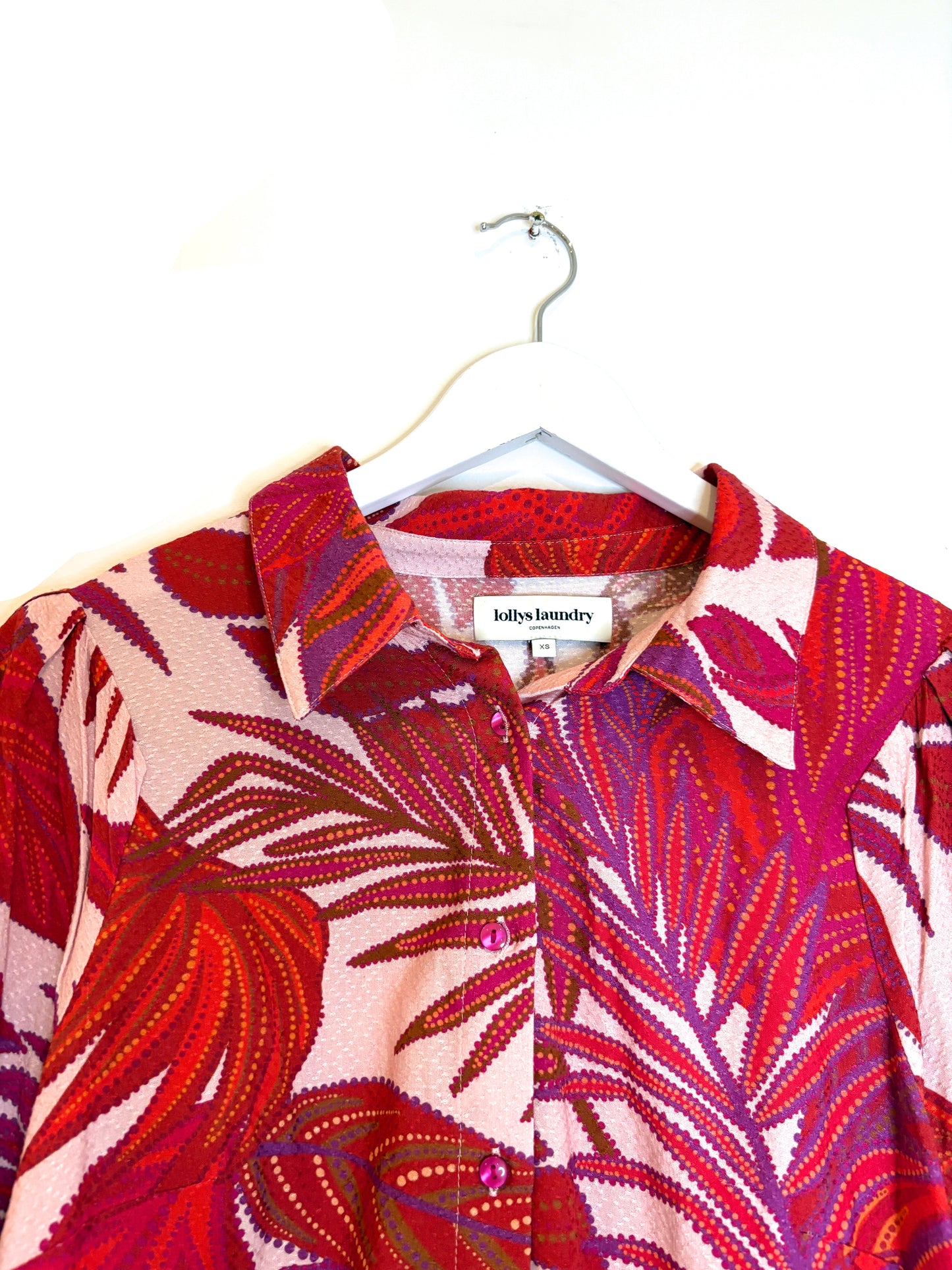 Lolly's Laundry Red Print Shirt XS
