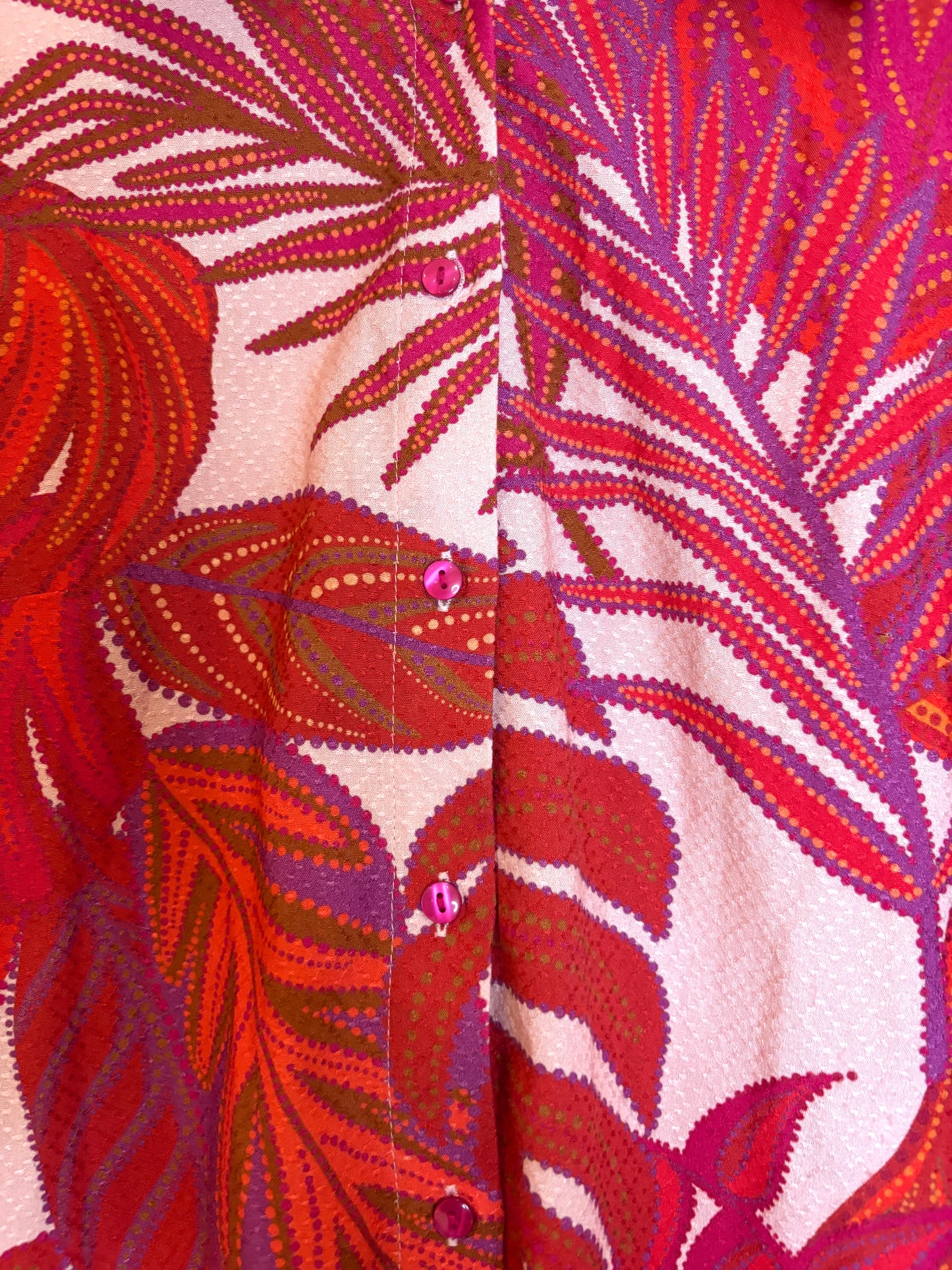 Lolly's Laundry Red Print Shirt XS