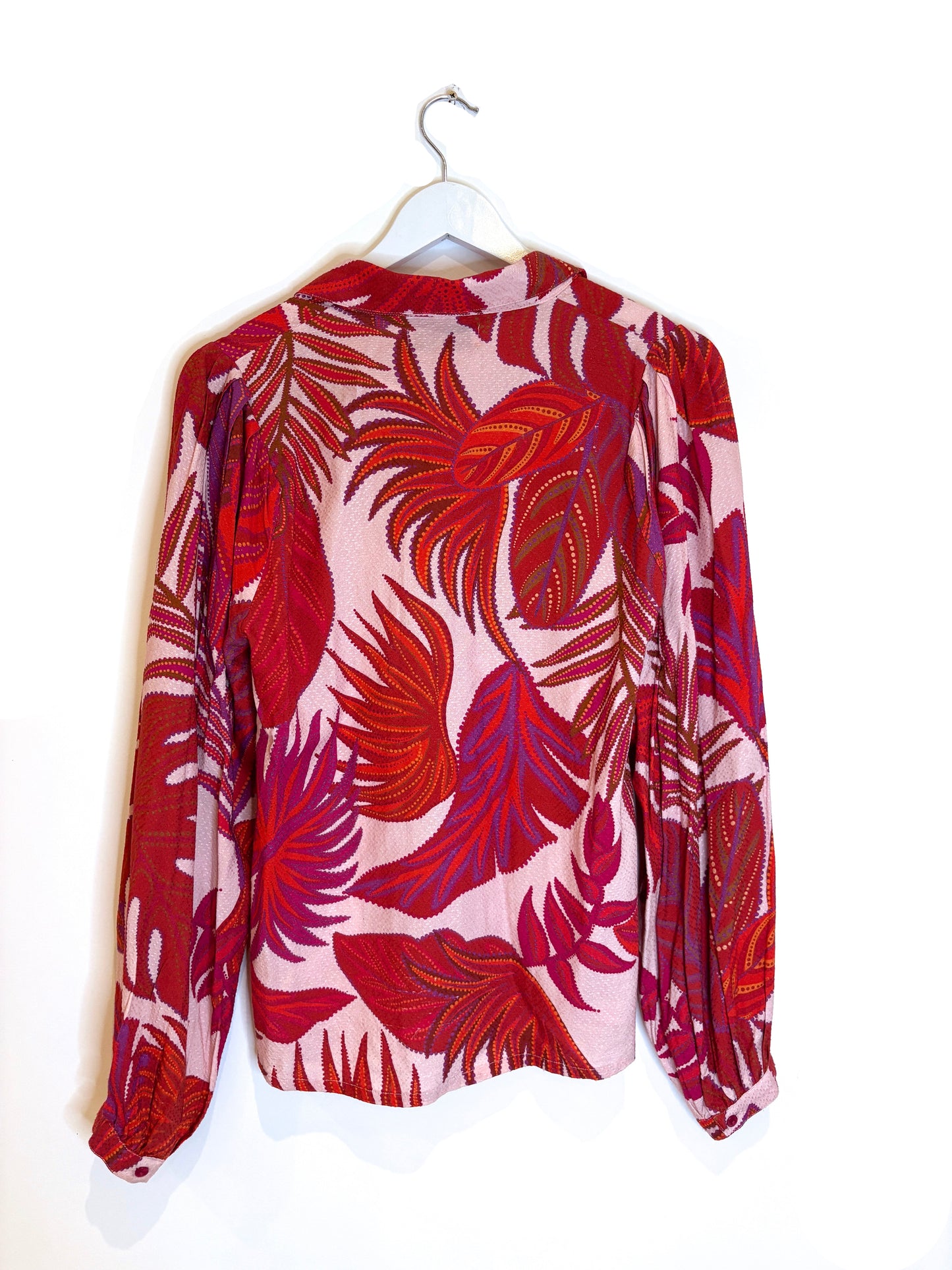 Lolly's Laundry Red Print Shirt XS