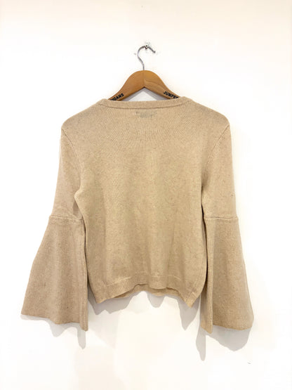 Alice+Olivia Beige Wool Jumper M