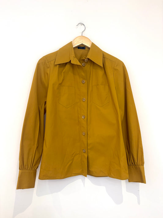 Joseph Mustard Brushed Cotton Shirt