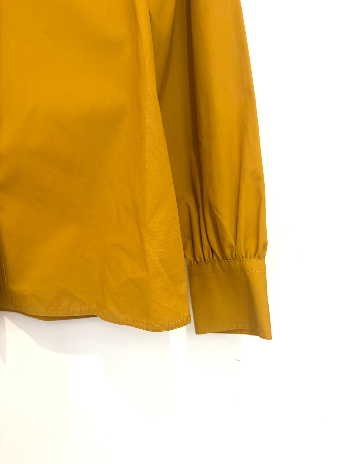 Joseph Mustard Brushed Cotton Shirt UK 8