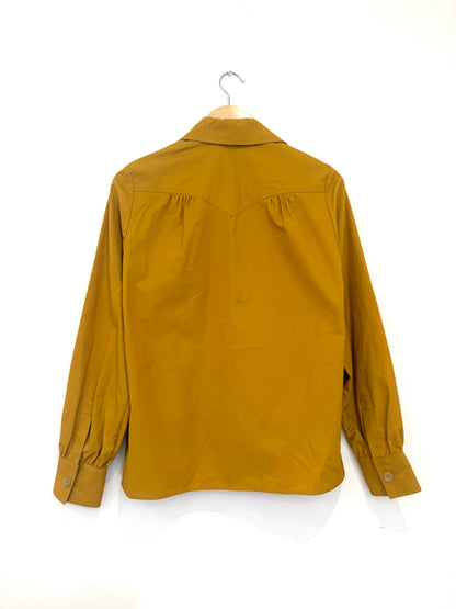 Joseph Mustard Brushed Cotton Shirt UK 8