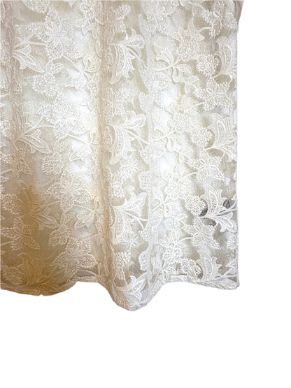 Reiss Marina White Lace Blouse UK 6
