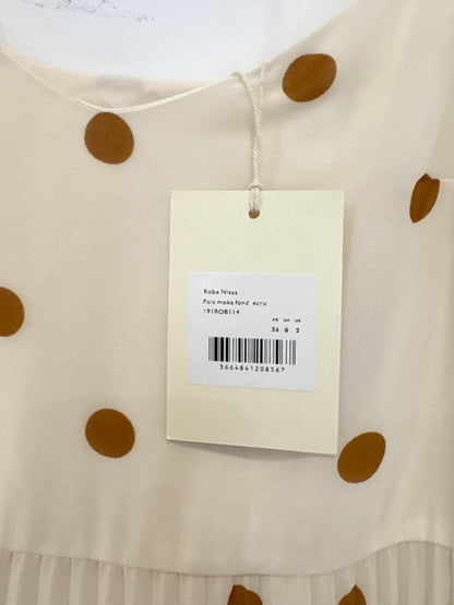 New With Tags Sézane Nissa Polka Dot Dress UK 6