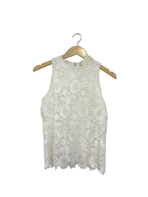 New With Tags Maje Ecru Lace Blouse S