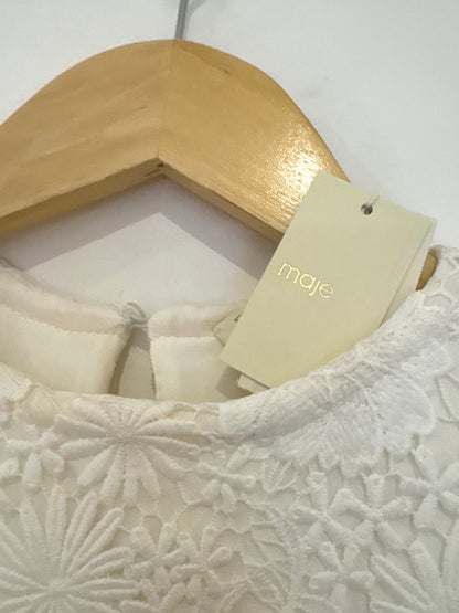 New With Tags Maje Ecru Lace Blouse S