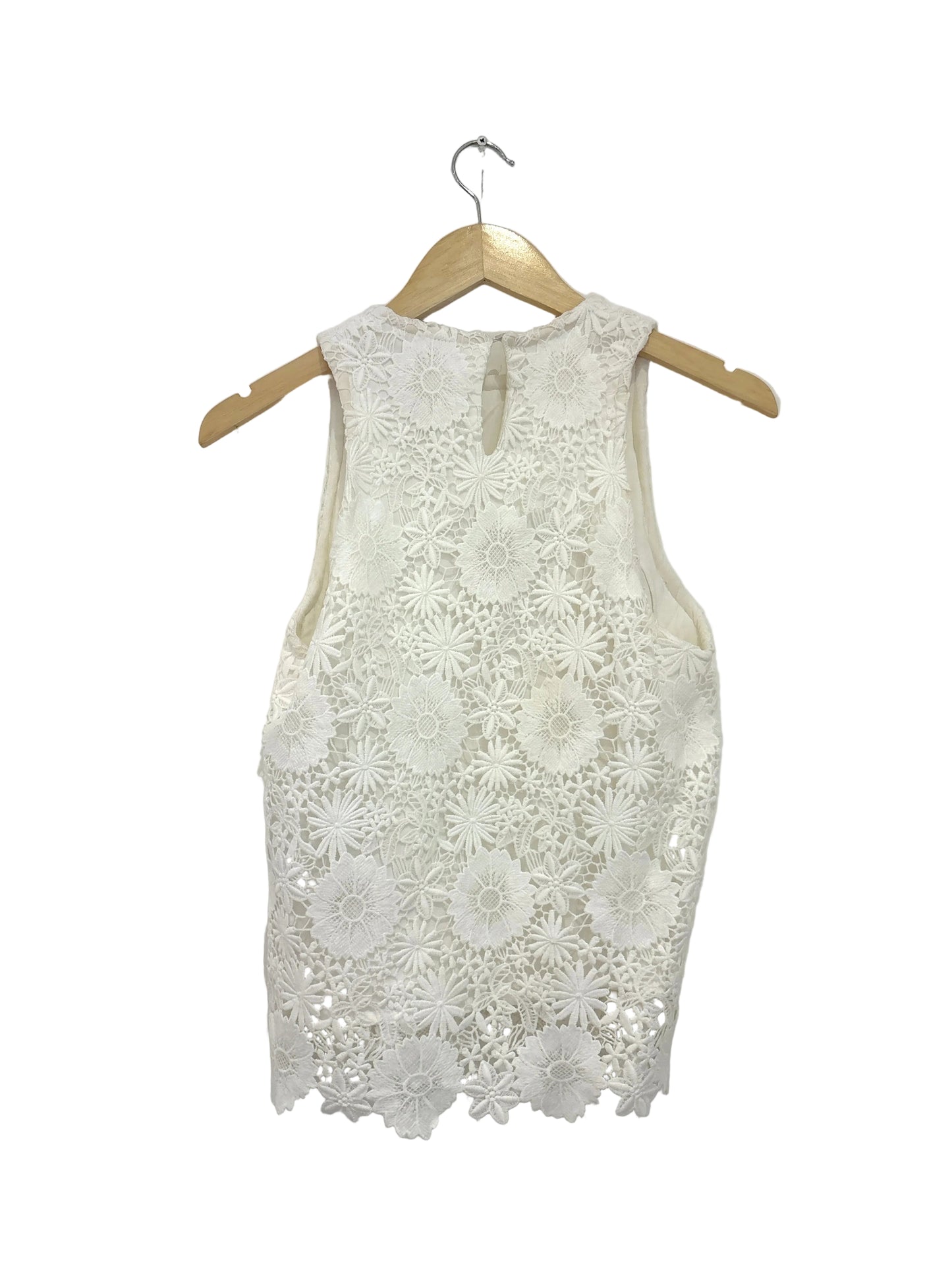 New With Tags Maje Ecru Lace Blouse S