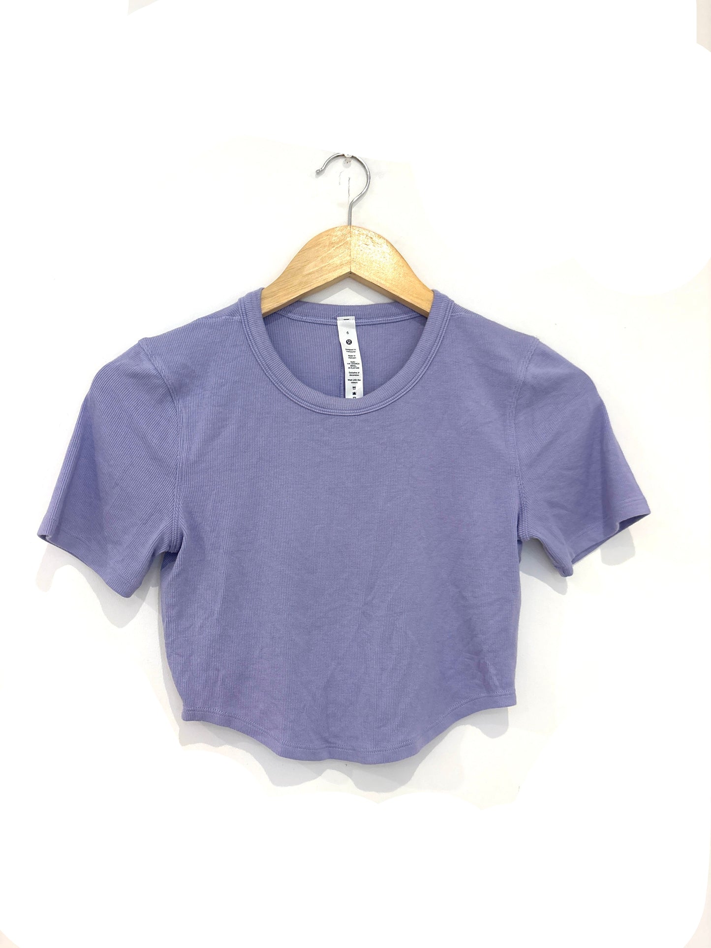 Lululemon Hold Tight Cropped T-Shirt UK 10