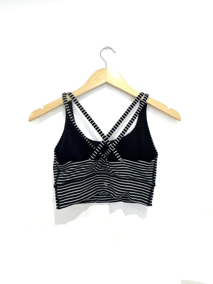 Lululemon Striped Sports Bra UK 10