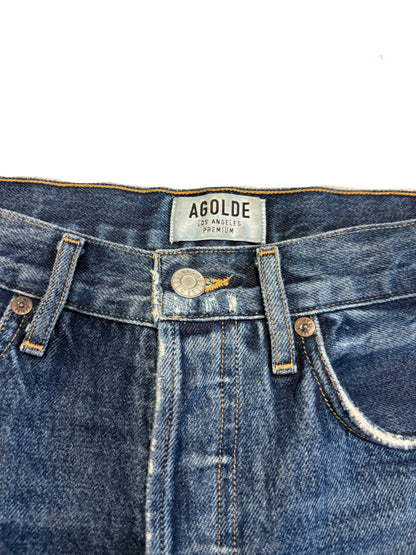 Agolde Denim Ripped Shorts 25"