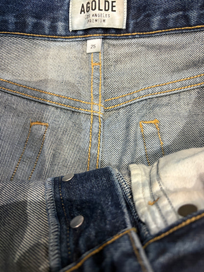 Agolde Denim Ripped Shorts 25"